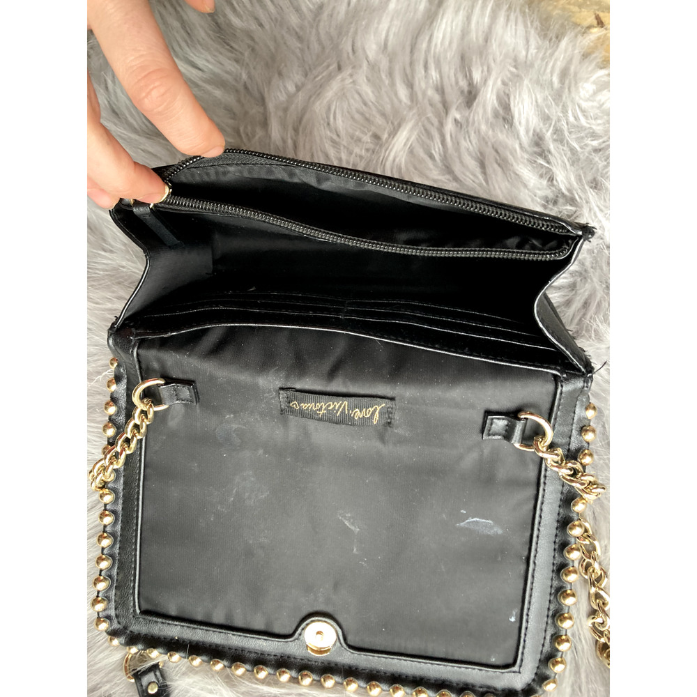 Victoria's Secret Purse Black Chain Strap Stud Crossbody Shoulder Bag Womens - Picture 10 of 12